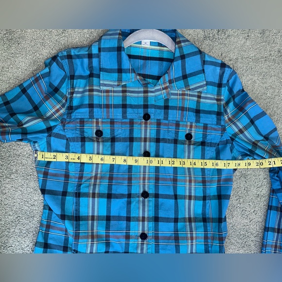 Pendleton Shirt Jacket Womens medium Blue Plaid Lightweight Stretch - Picture 10 of 12